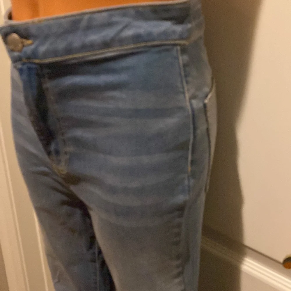 FREE PEOPLE Just Float On Wide Leg Denim Pant Jeans 26β Light Blue $78 EUC - Picture 9 of 16